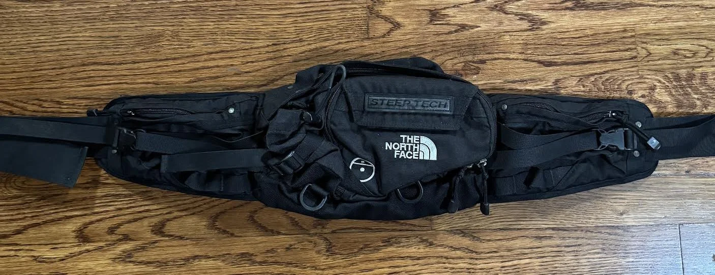 Vintage The North Face Steep Tech Black Hiking Bag — RootsBK